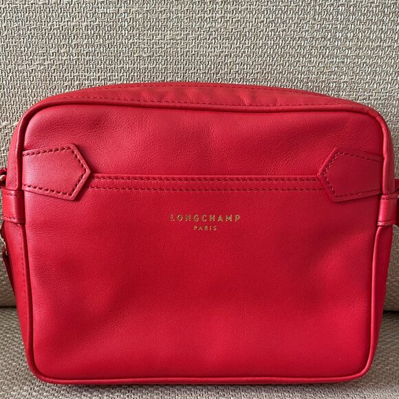Longchamp Red Leather Crossbody Bag - Picture 3 of 14